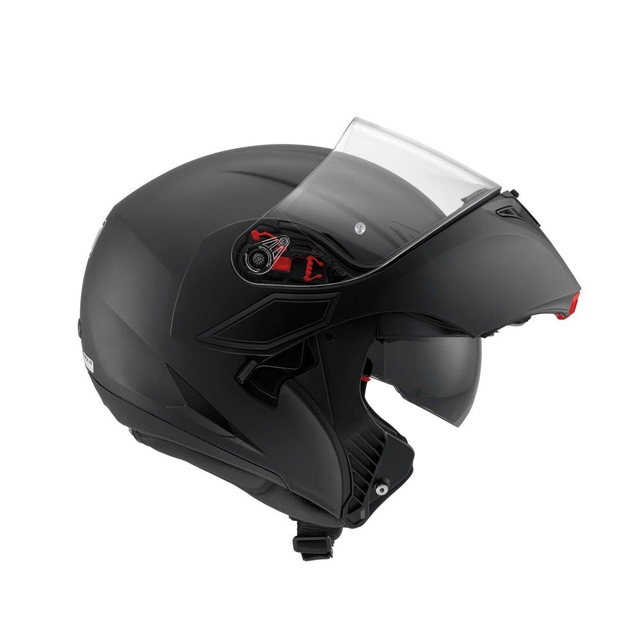 Agv Compact St Solid Plk Matt Black Çene Açilir Kask