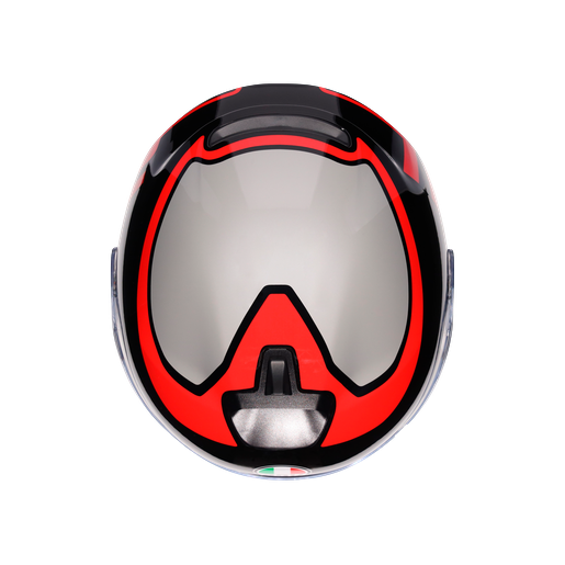 Agv irides Valenza Matt Grey Blk Red Açık Kask