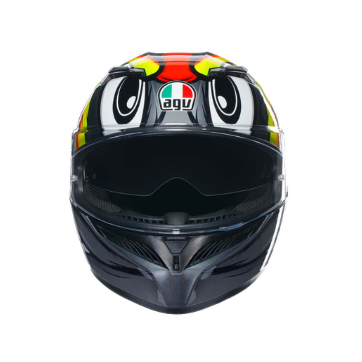 Agv K3 Birdy 2.0 Grey Yellow Red Kapalı Kask