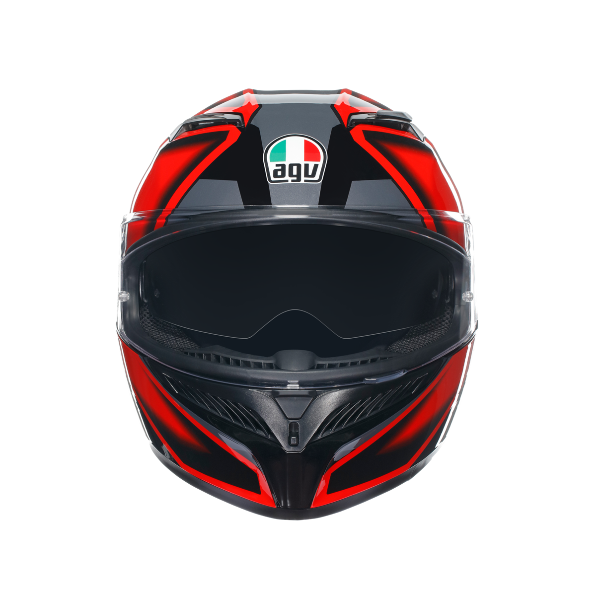 Agv K3 Compound Black Red Kapalı Kask