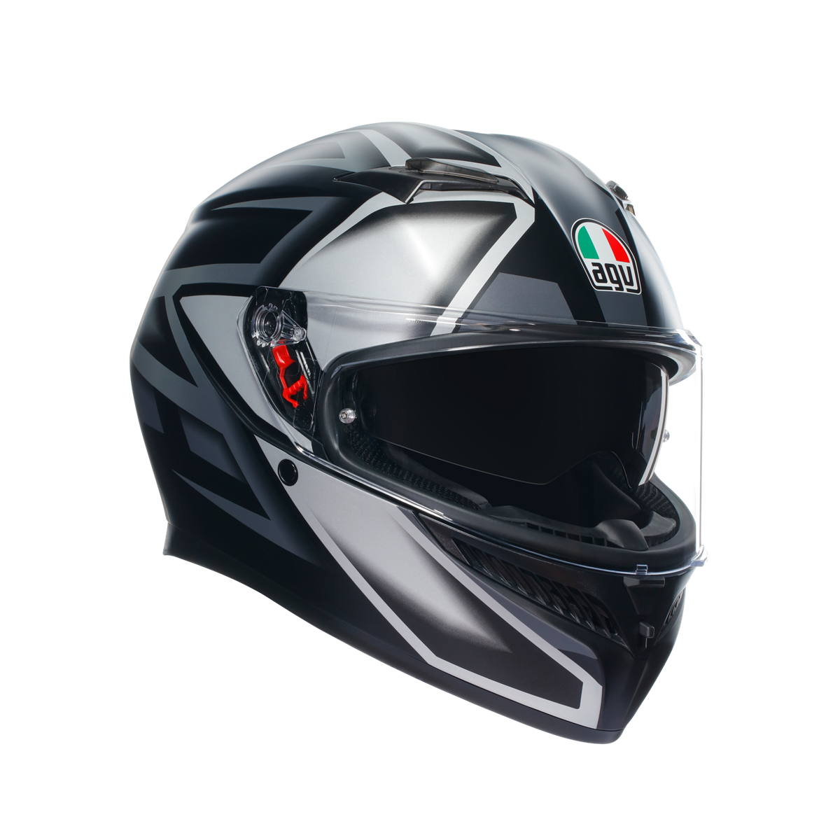 Agv K3 Compound Matt Black Grey Kapalı Kask