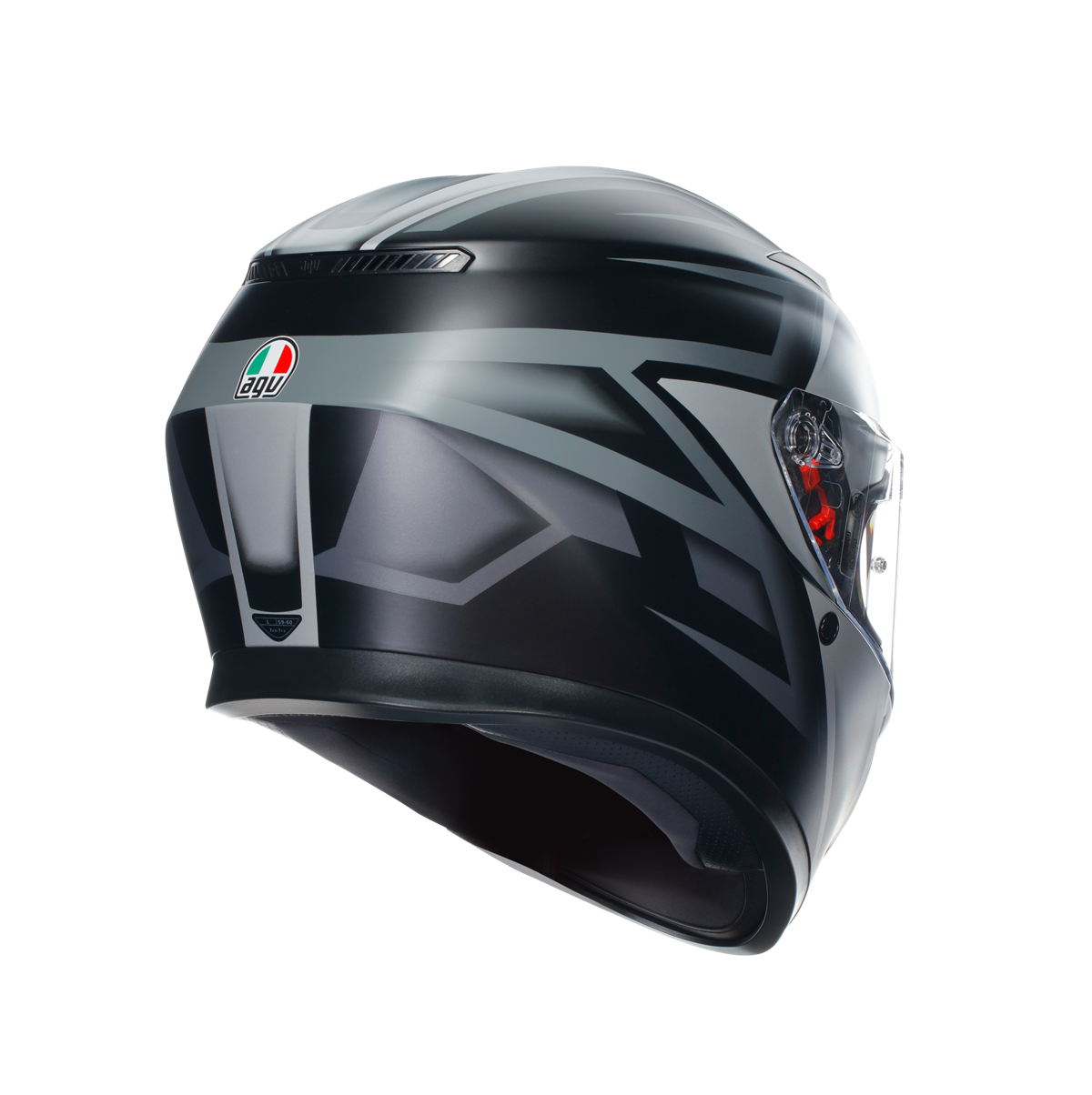 Agv K3 Compound Matt Black Grey Kapalı Kask