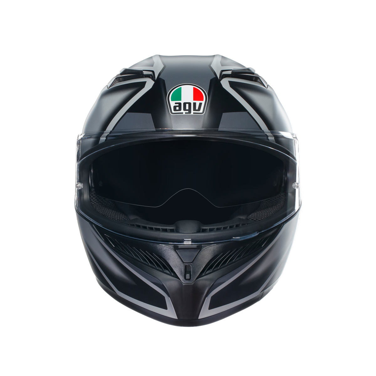 Agv K3 Compound Matt Black Grey Kapalı Kask