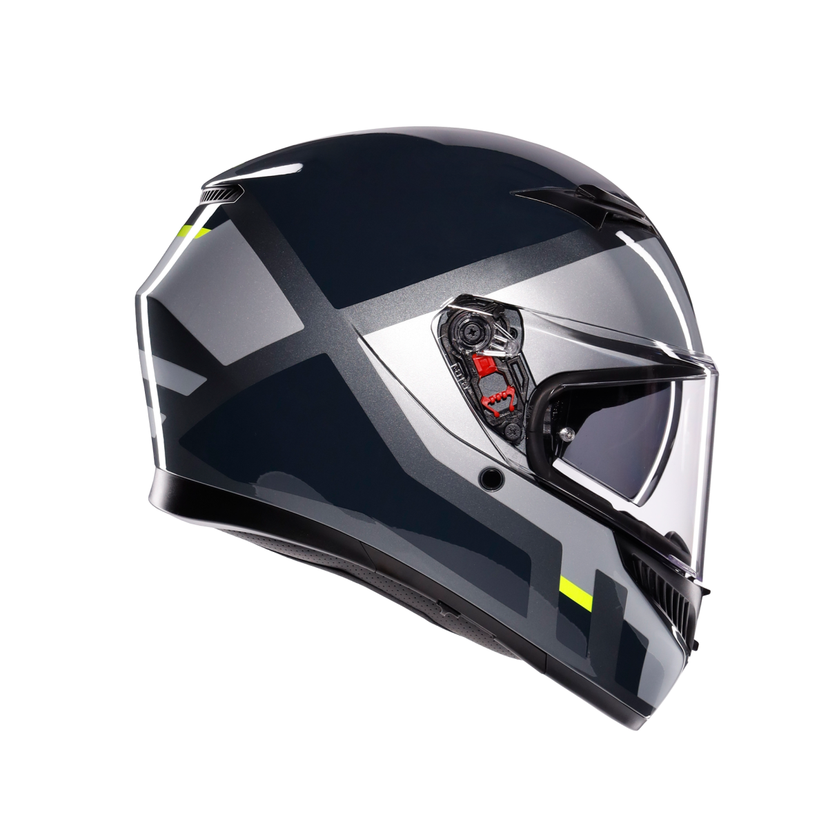 Agv K3 Mplk Shade Grey Yellow Fluo Kapalı Kask