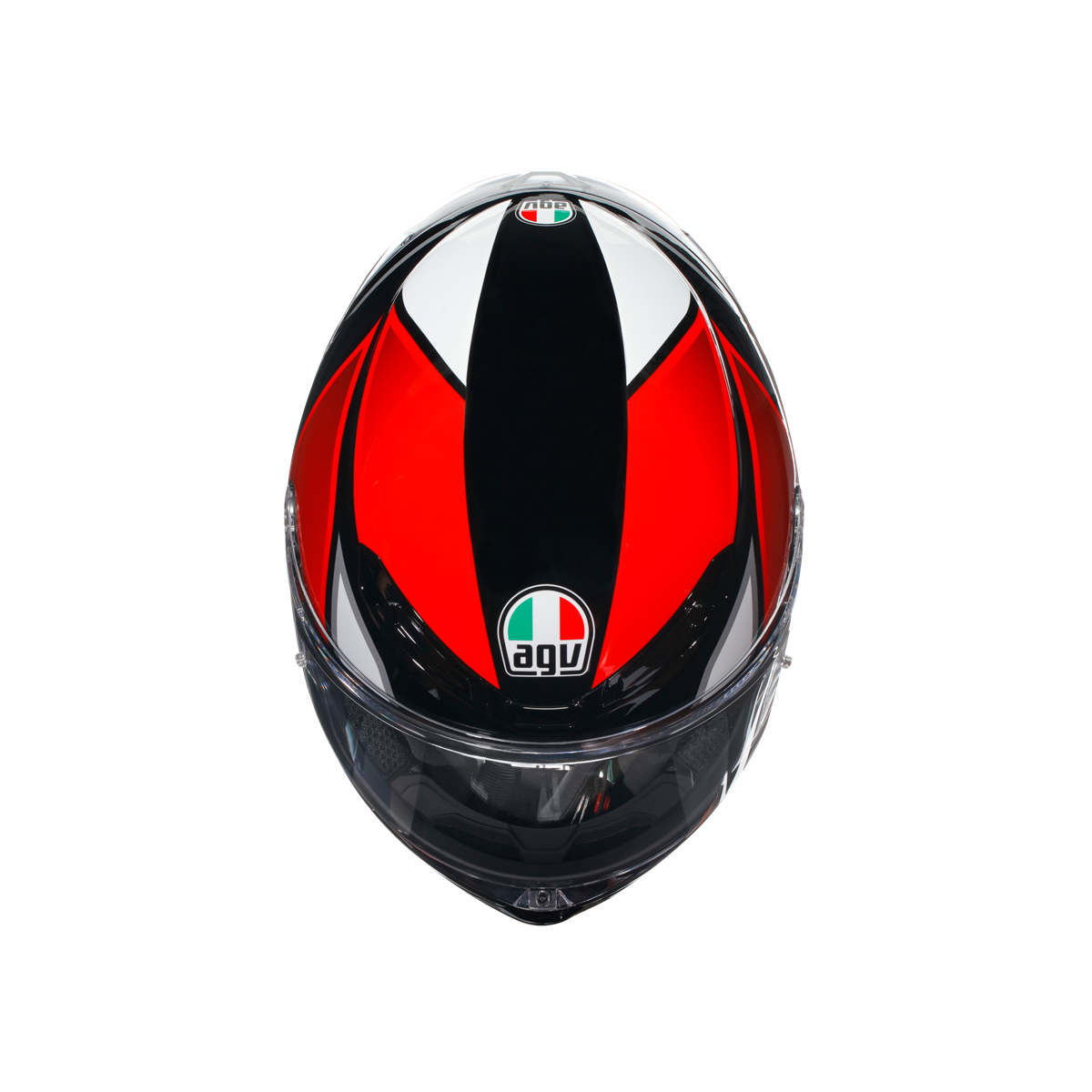 Agv K6 S Hyphen Black Red White Kapalı Kask