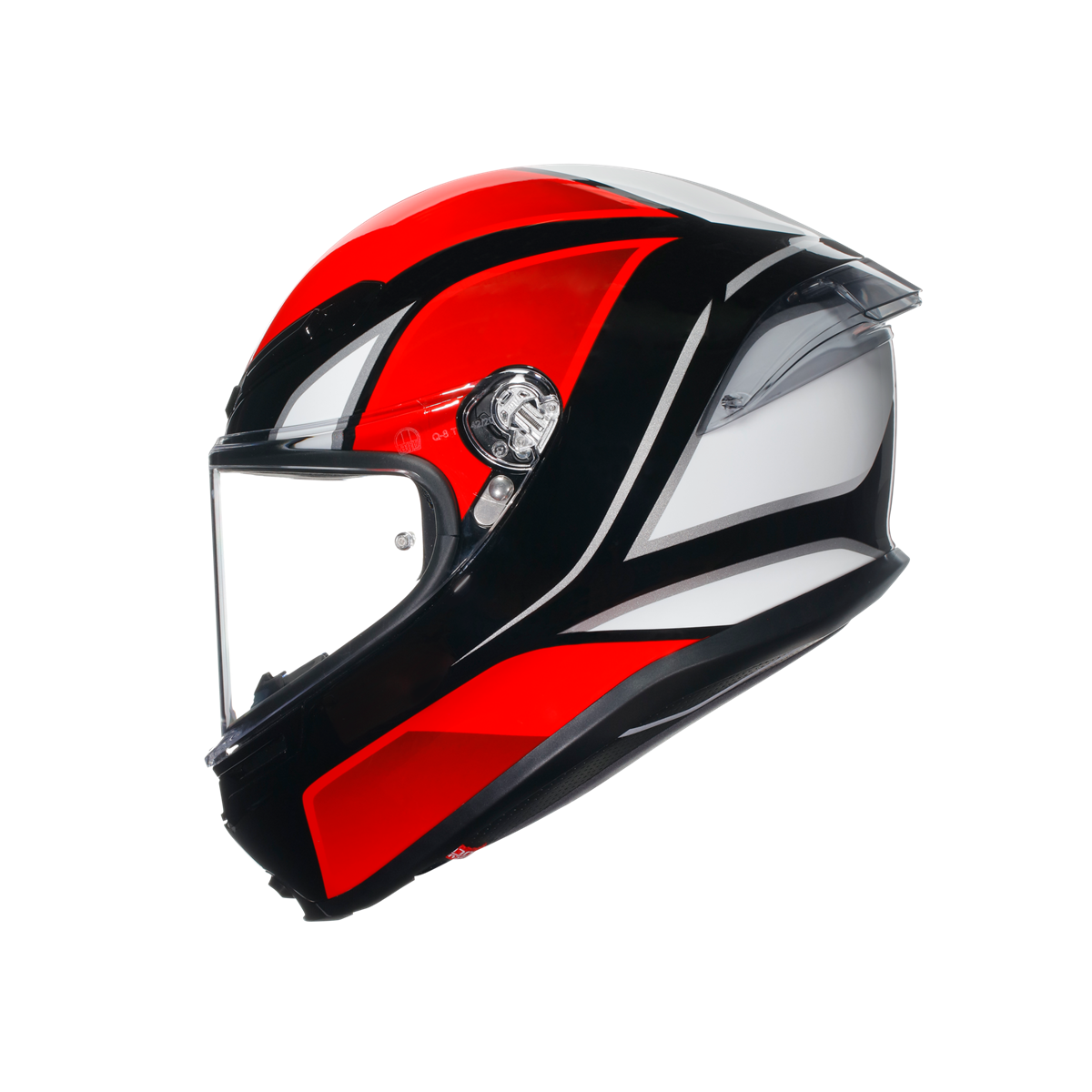 Agv K6 S Hyphen Black Red White Kapalı Kask
