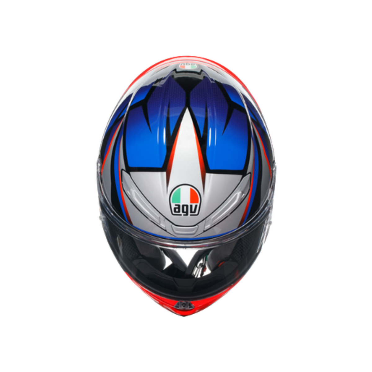 Agv K6 S Slashcut Blue Red Kapalı Kask