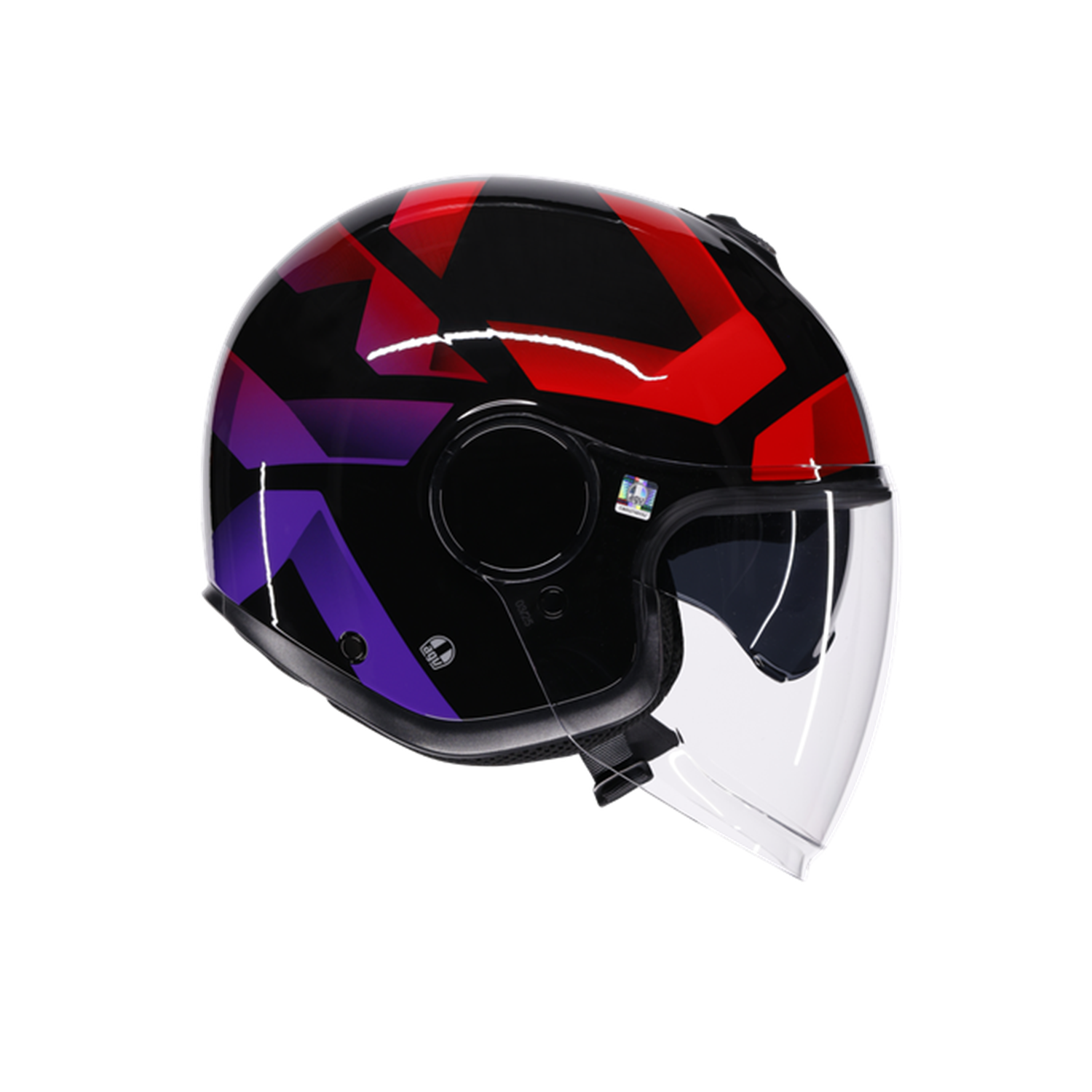 AGV KASK/ ETERES CAMOGLI BLACK/RED/PURPLE