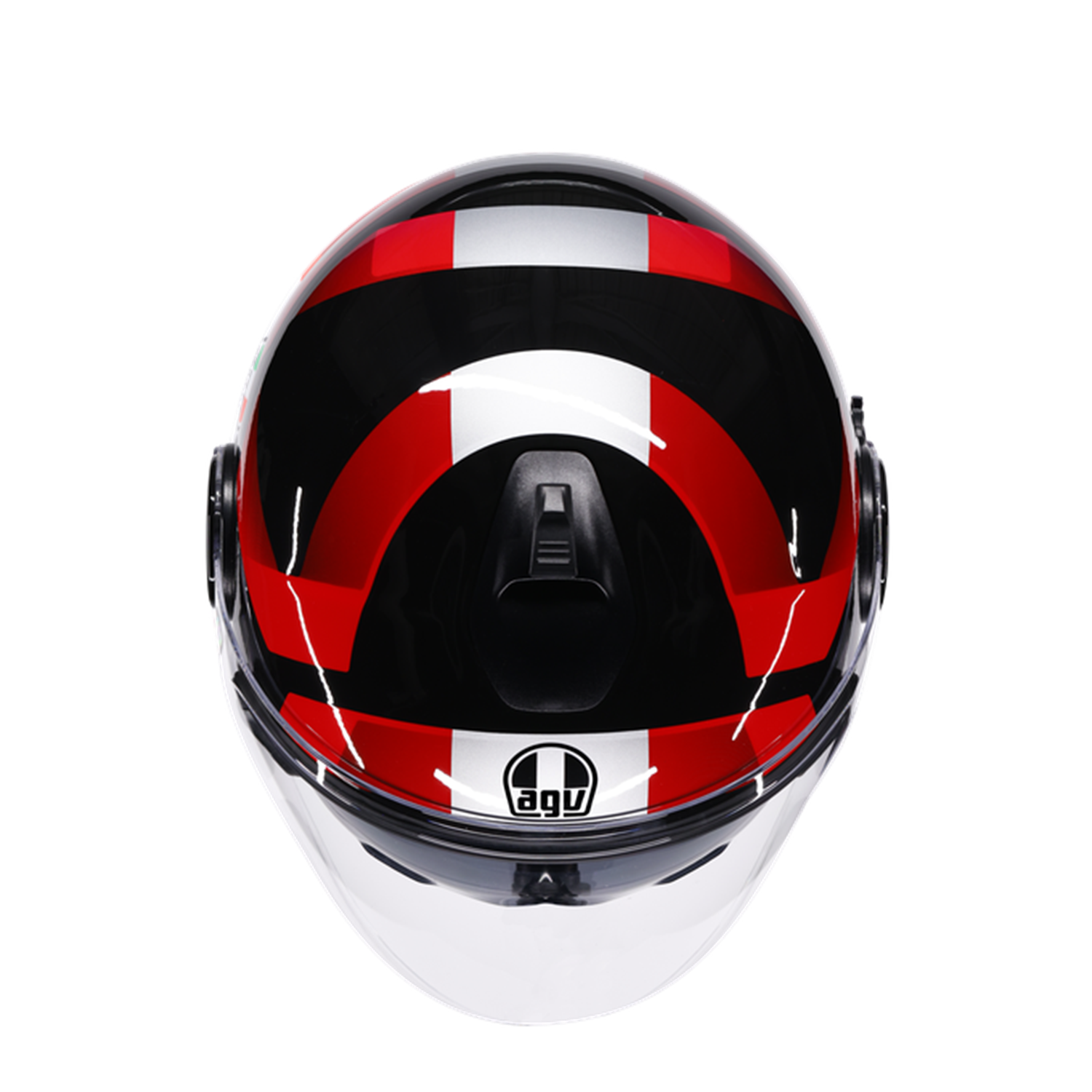 AGV KASK/ ETERES CAMOGLI BLACK/RED/PURPLE