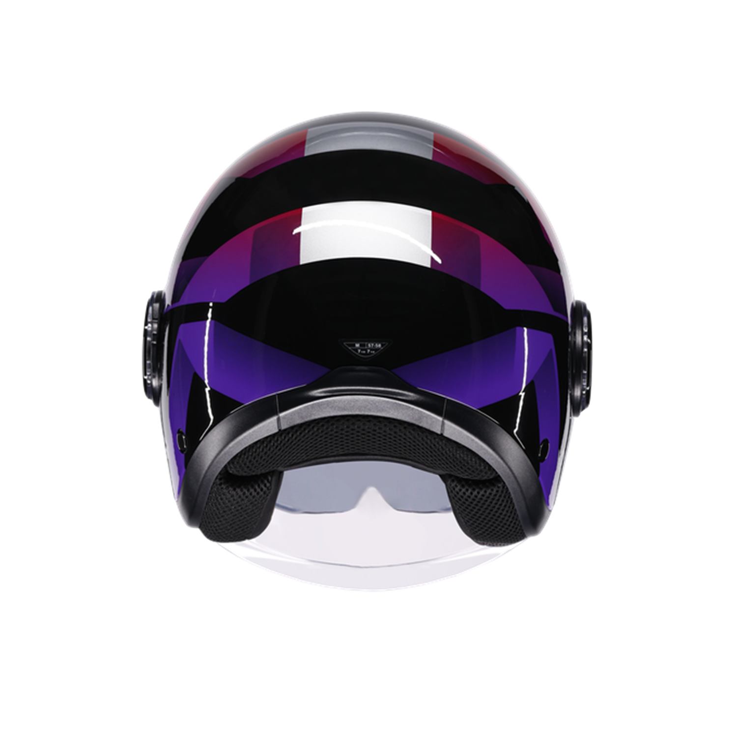 AGV KASK/ ETERES CAMOGLI BLACK/RED/PURPLE