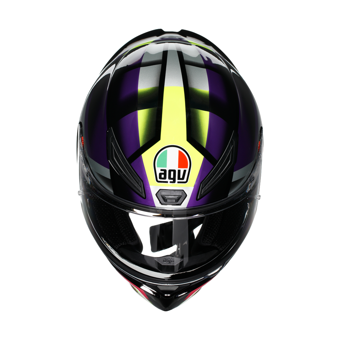 AGV KASK/K1 S E2206 FASTLAP BLACK PURPLE PINK M0196 FASTLAP
