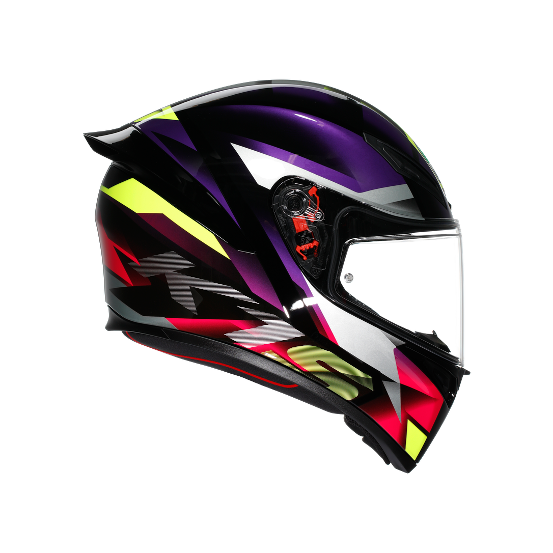 AGV KASK/K1 S E2206 FASTLAP BLACK PURPLE PINK M0196 FASTLAP
