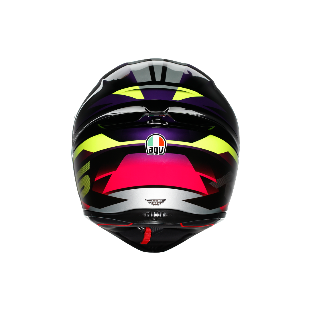AGV KASK/K1 S E2206 FASTLAP BLACK PURPLE PINK M0196 FASTLAP