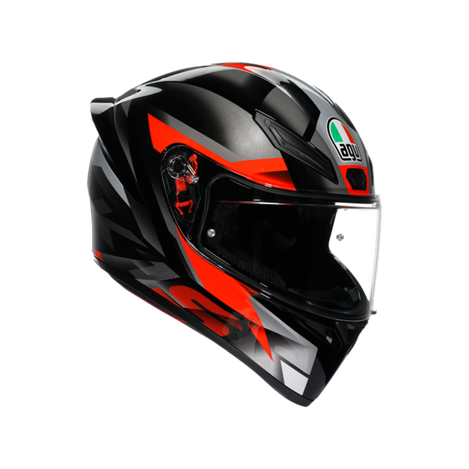AGV KASK/K1 S FASTLAP BLACK/GREY/RED CONF.