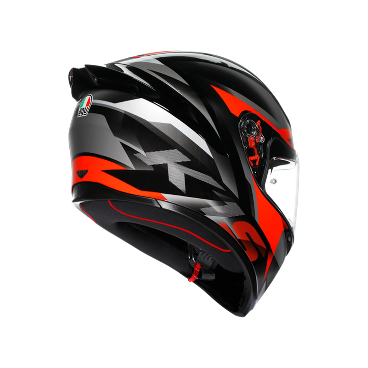 AGV KASK/K1 S FASTLAP BLACK/GREY/RED CONF.