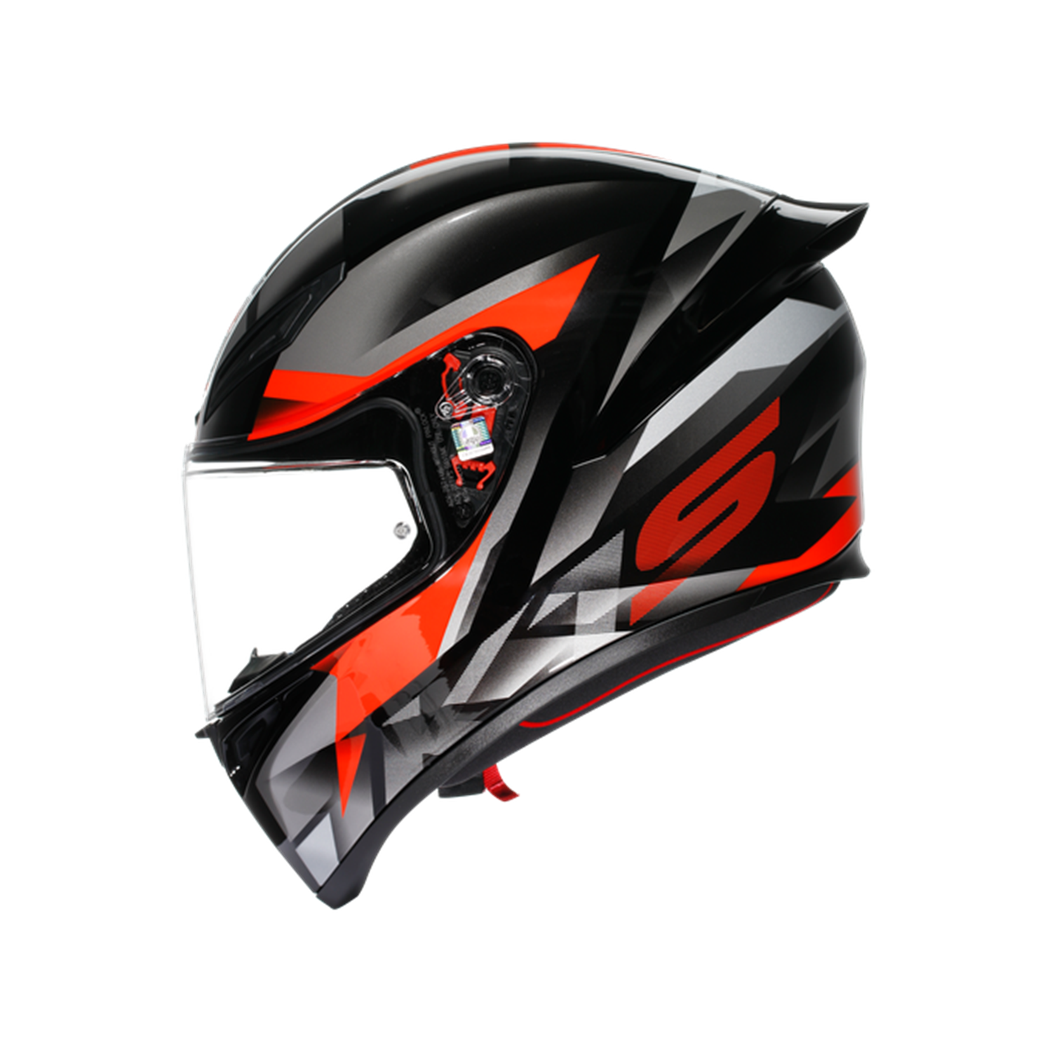 AGV KASK/K1 S FASTLAP BLACK/GREY/RED CONF.