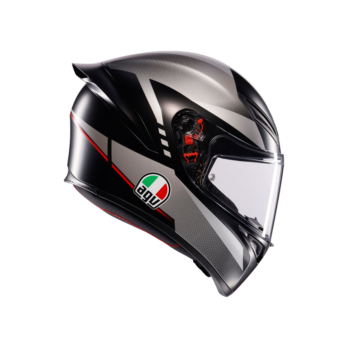AGV KASK/K1 S LAP MATT BLACK/GREY/RED