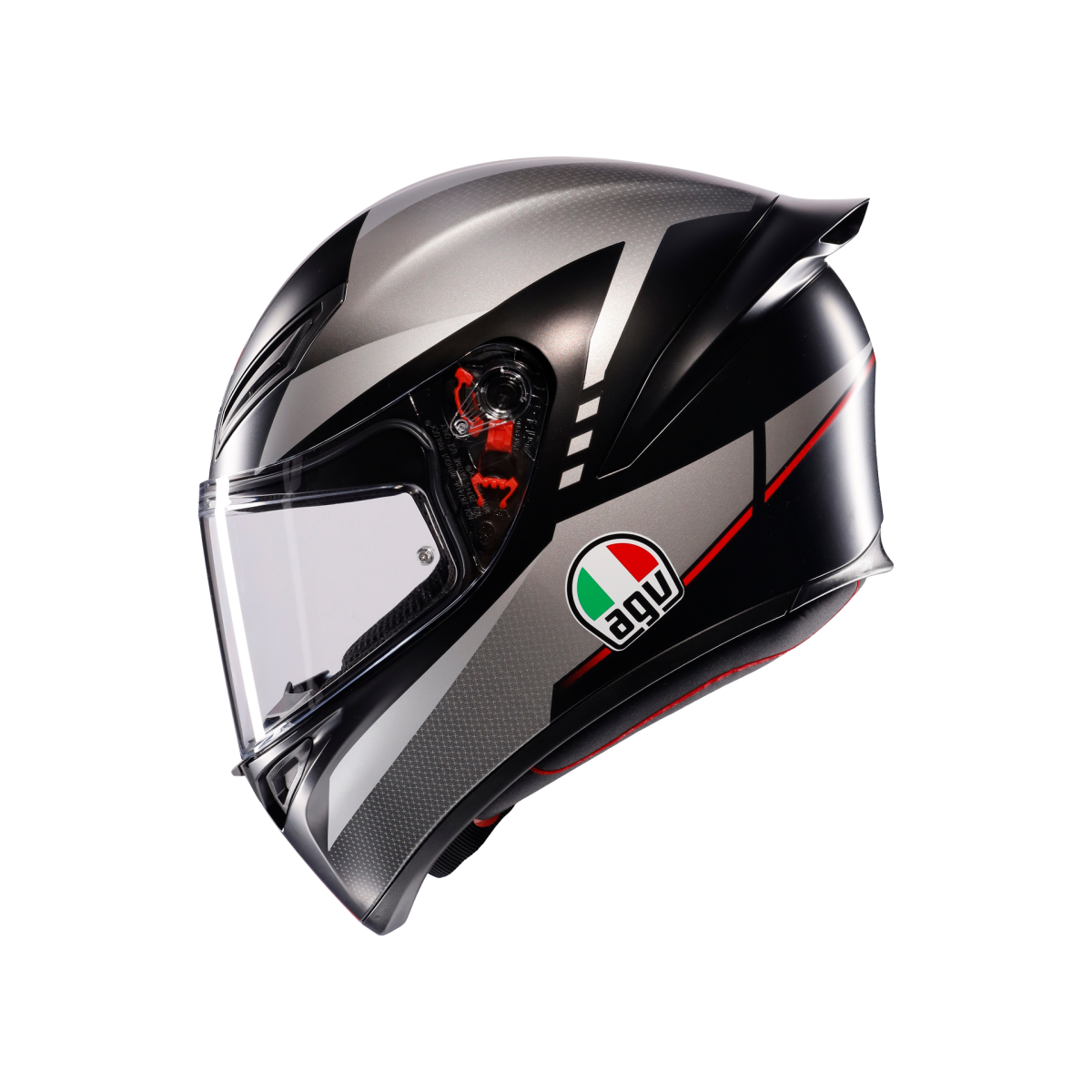 AGV KASK/K1 S LAP MATT BLACK/GREY/RED