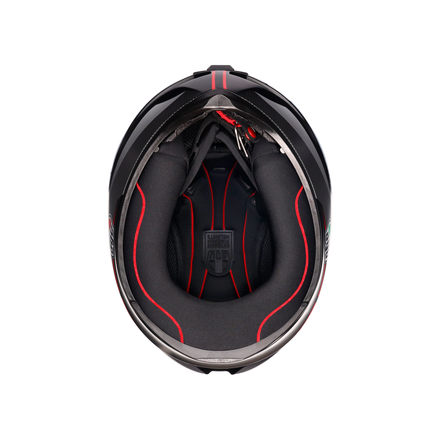 AGV KASK/K1 S LAP MATT BLACK/GREY/RED CONF.