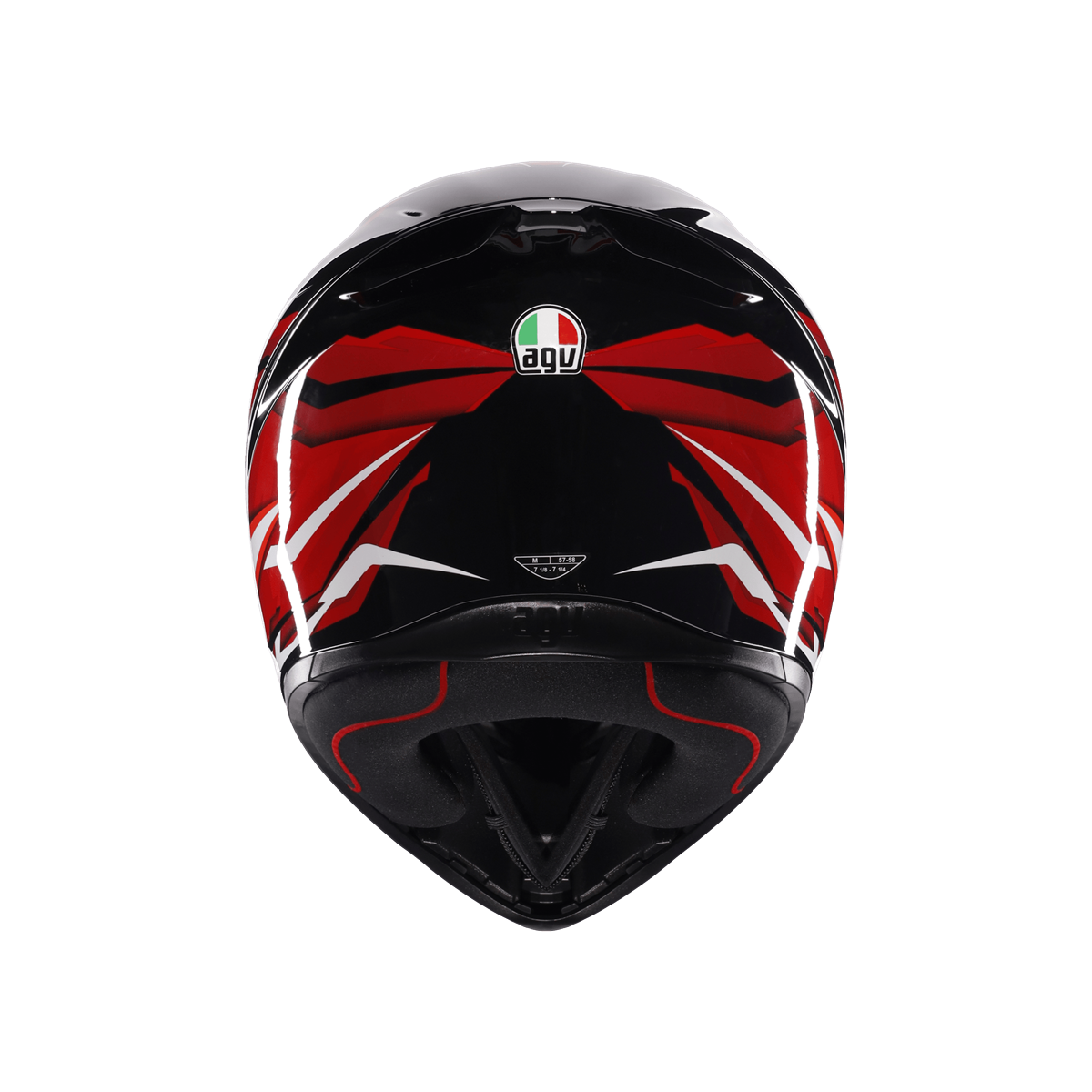 AGV KASK/K1 S LION BLACK/RED/WHITE CONFİGURATİON