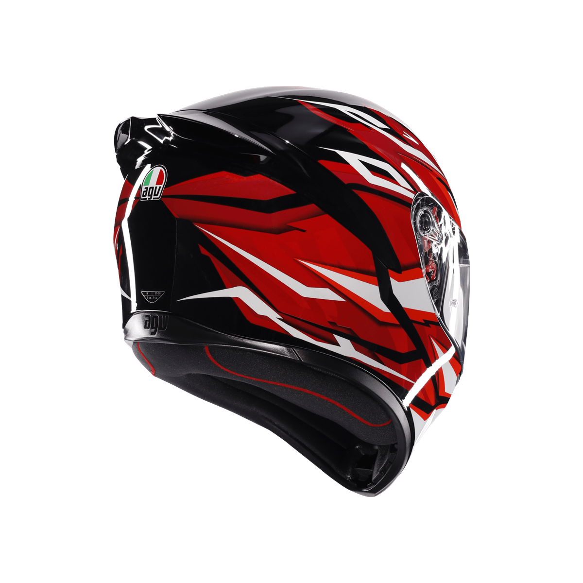 AGV KASK/K1 S LION BLACK/RED/WHITE CONFİGURATİON