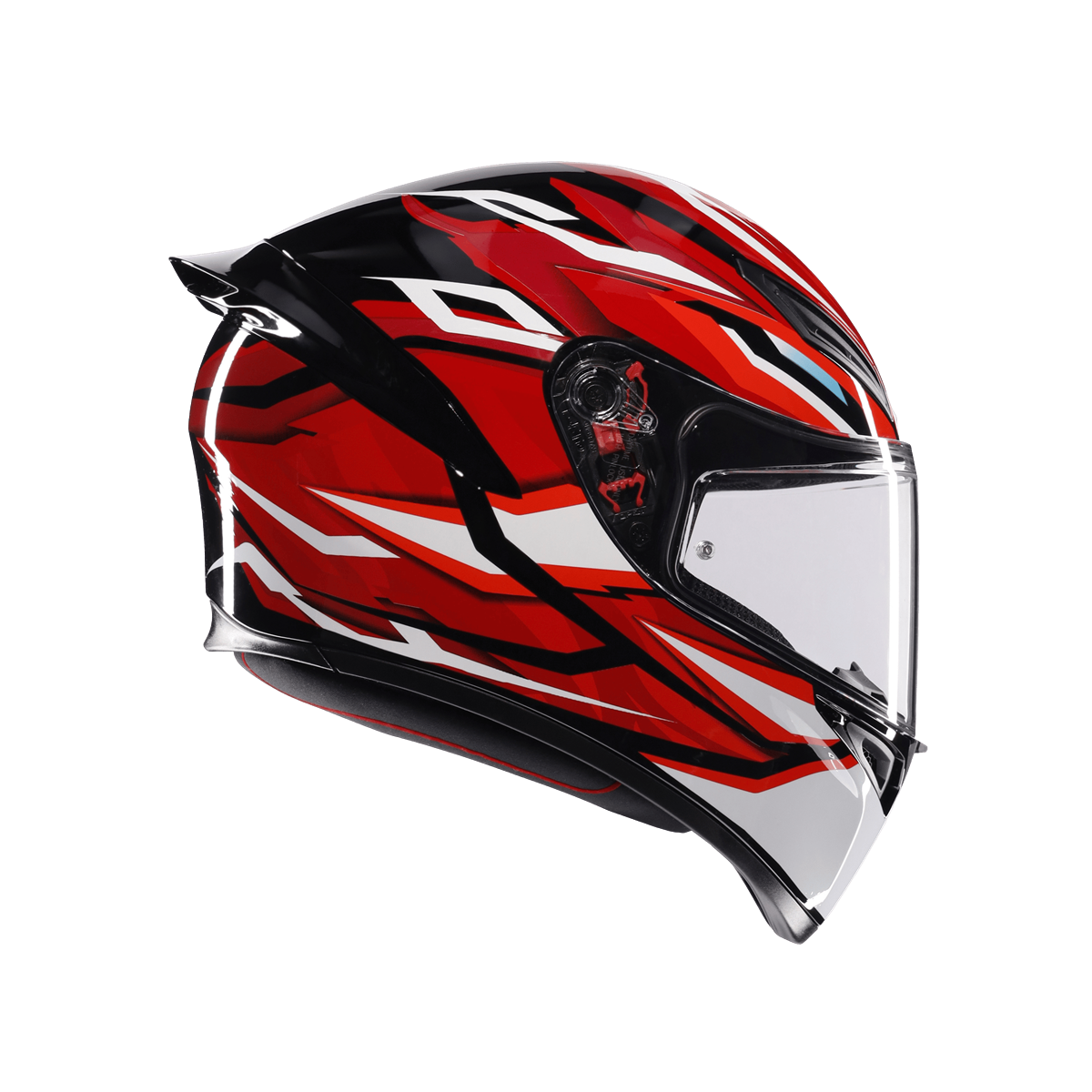 AGV KASK/K1 S LION BLACK/RED/WHITE CONFİGURATİON