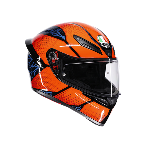 AGV KASK/K1 S SPEEDARMOR BLACK ORANGE BLUE