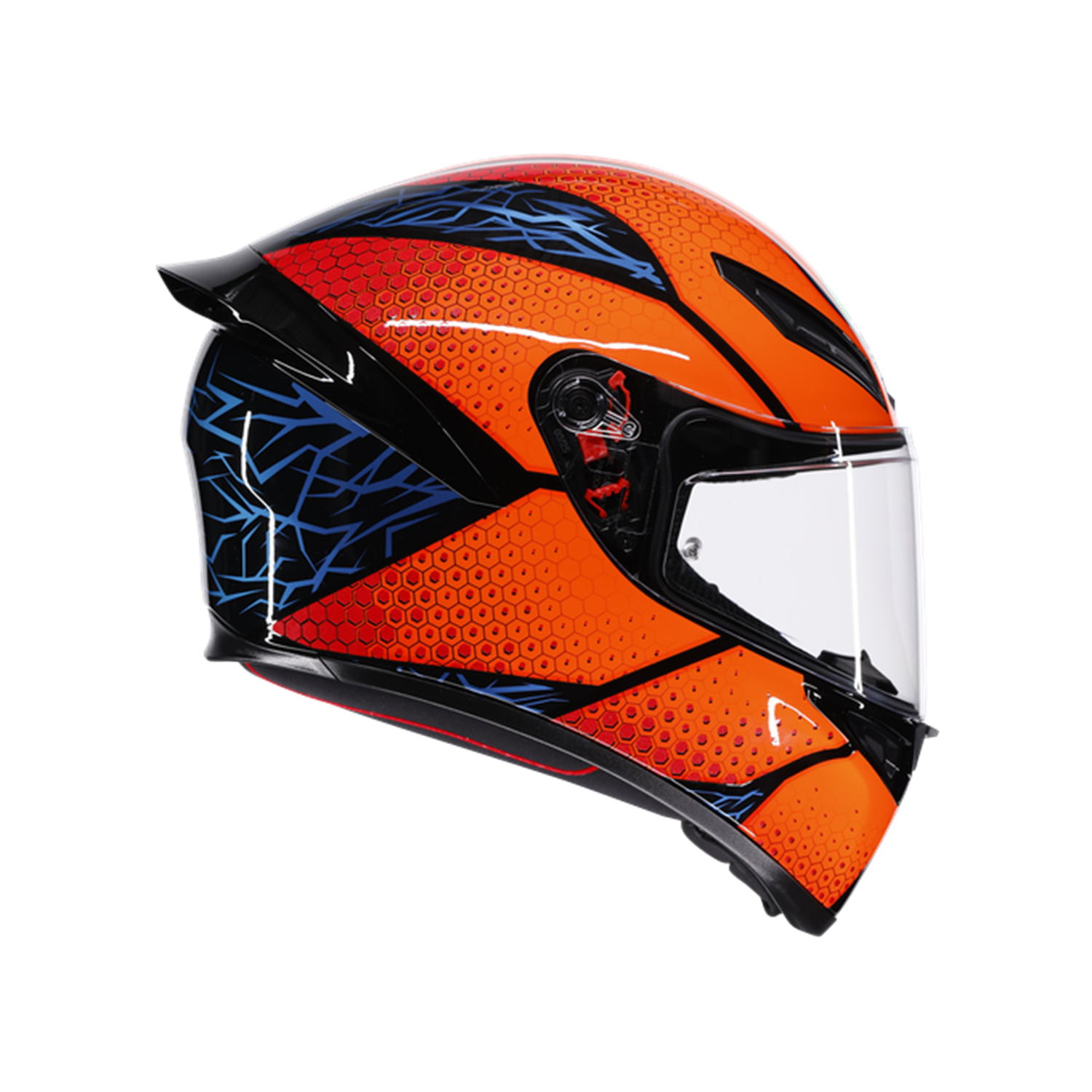 AGV KASK/K1 S SPEEDARMOR BLACK ORANGE BLUE