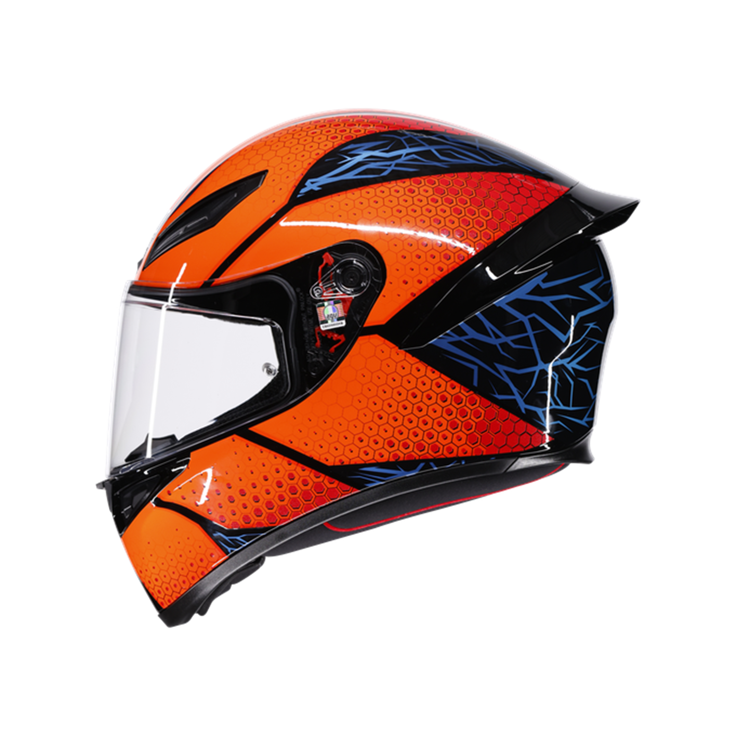 AGV KASK/K1 S SPEEDARMOR BLACK ORANGE BLUE