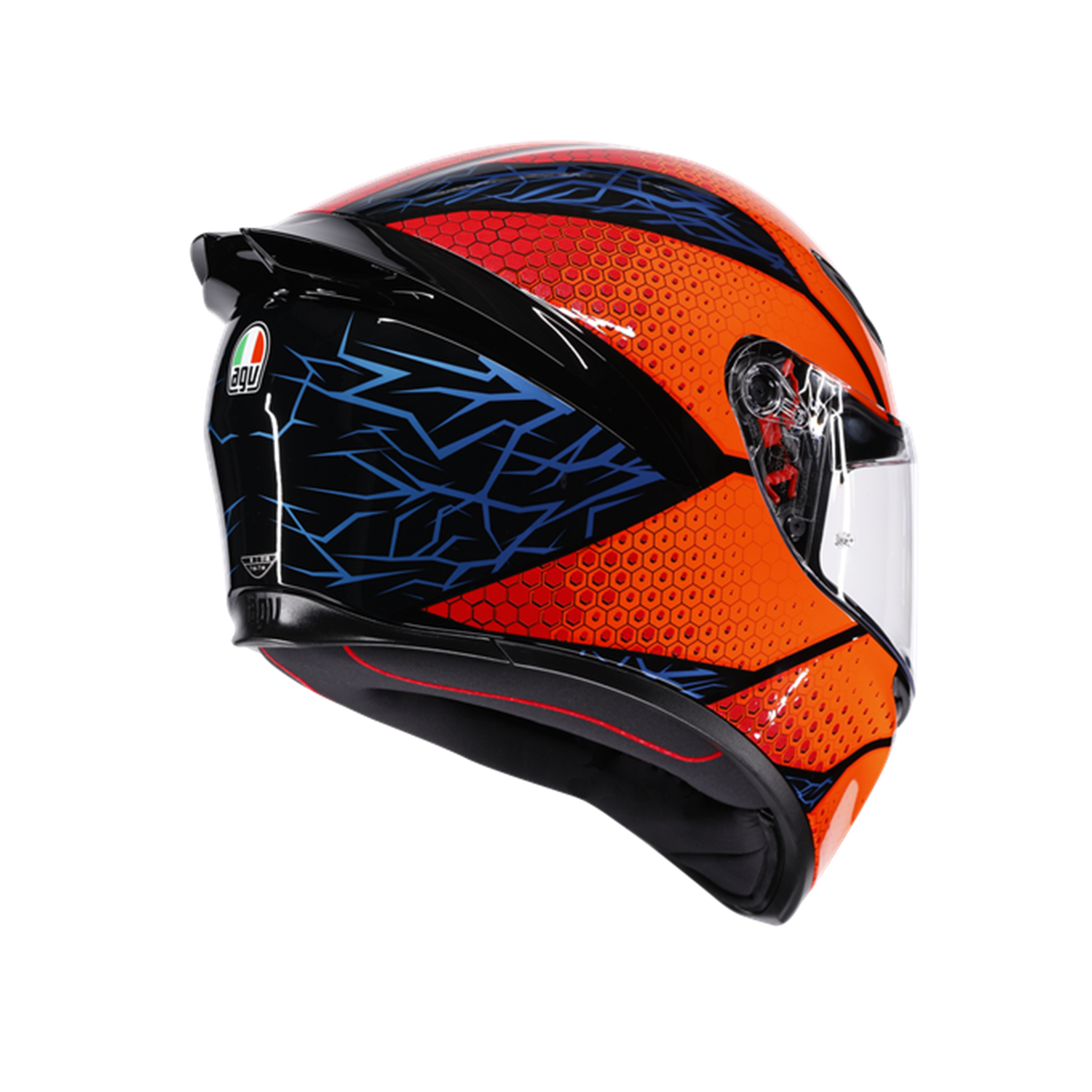AGV KASK/K1 S SPEEDARMOR BLACK ORANGE BLUE
