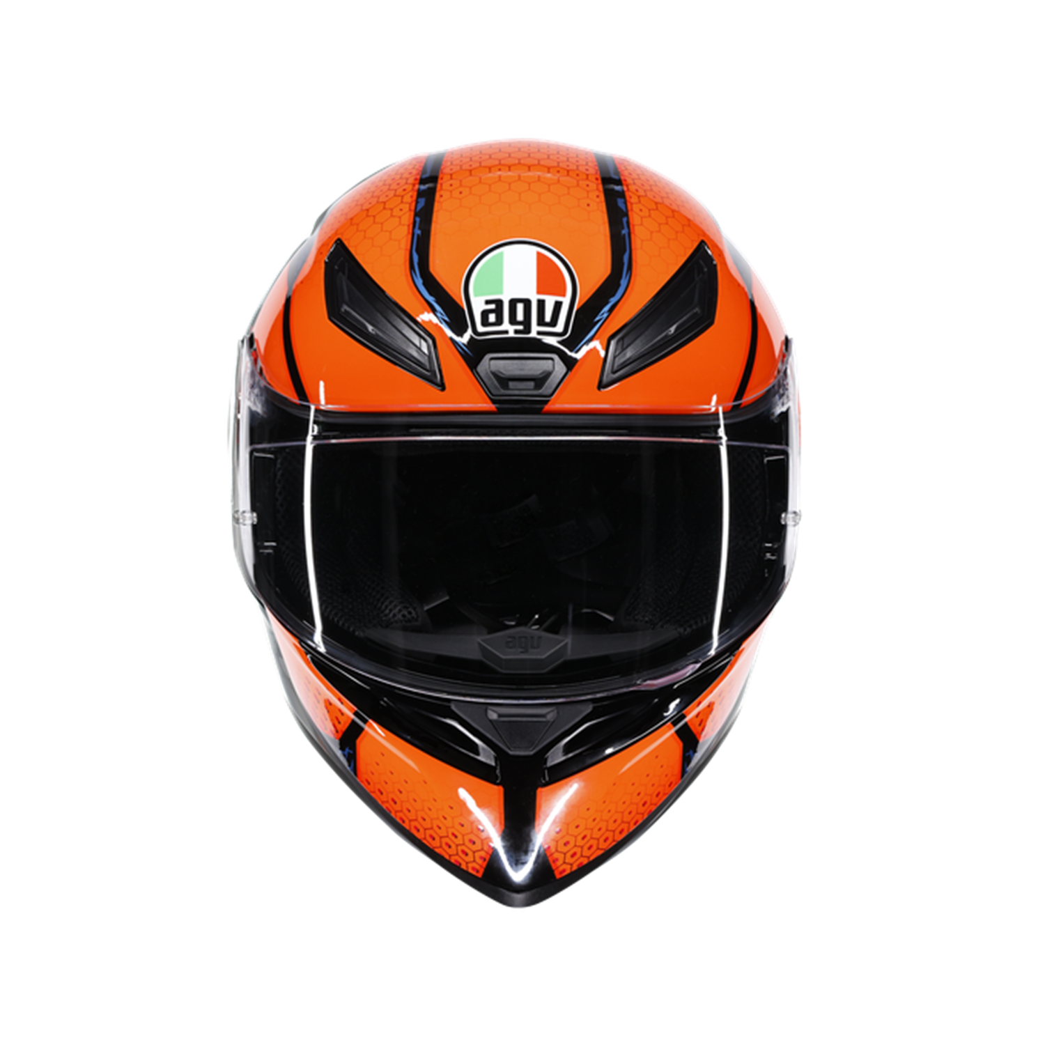 AGV KASK/K1 S SPEEDARMOR BLACK ORANGE BLUE
