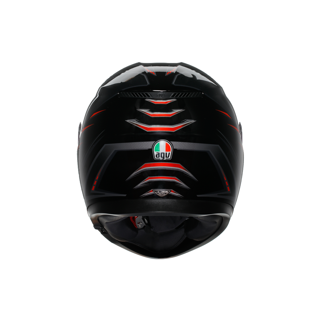 AGV KASK/K3  E2206 MPLK SYTH BLACK RED  CONFİGURATİON