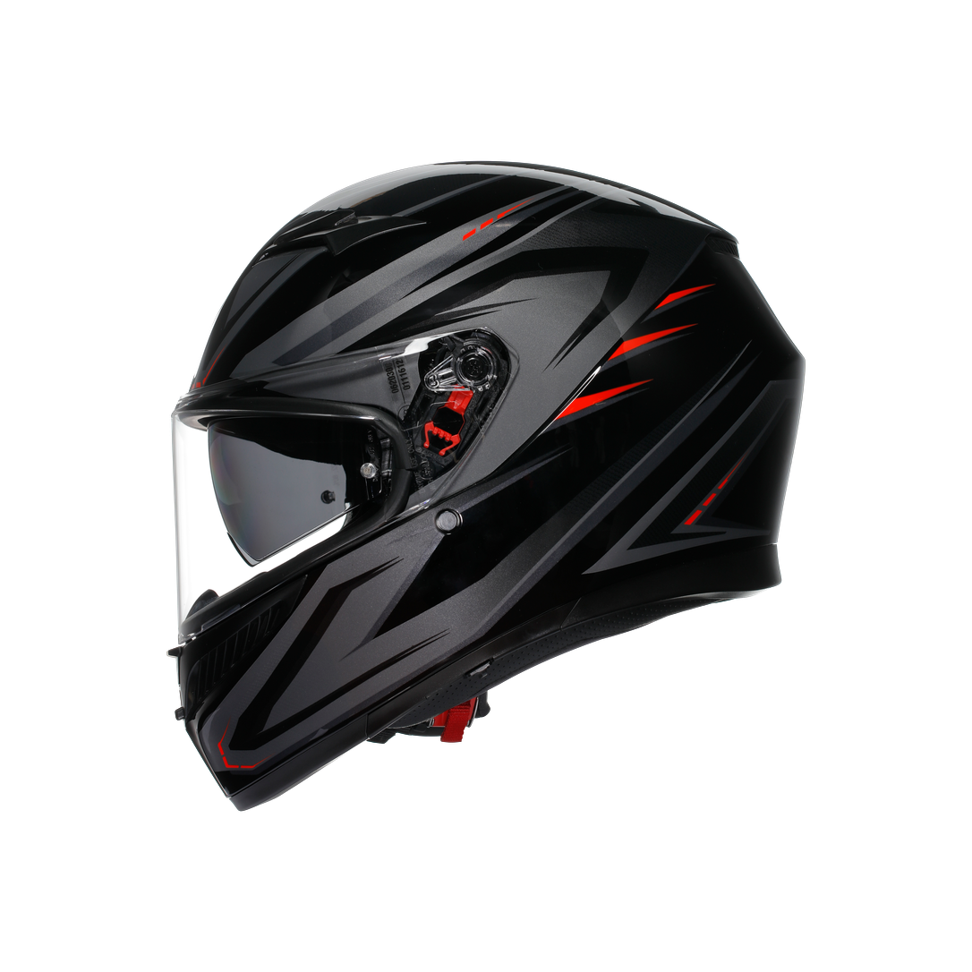 AGV KASK/K3  E2206 MPLK SYTH BLACK RED  CONFİGURATİON