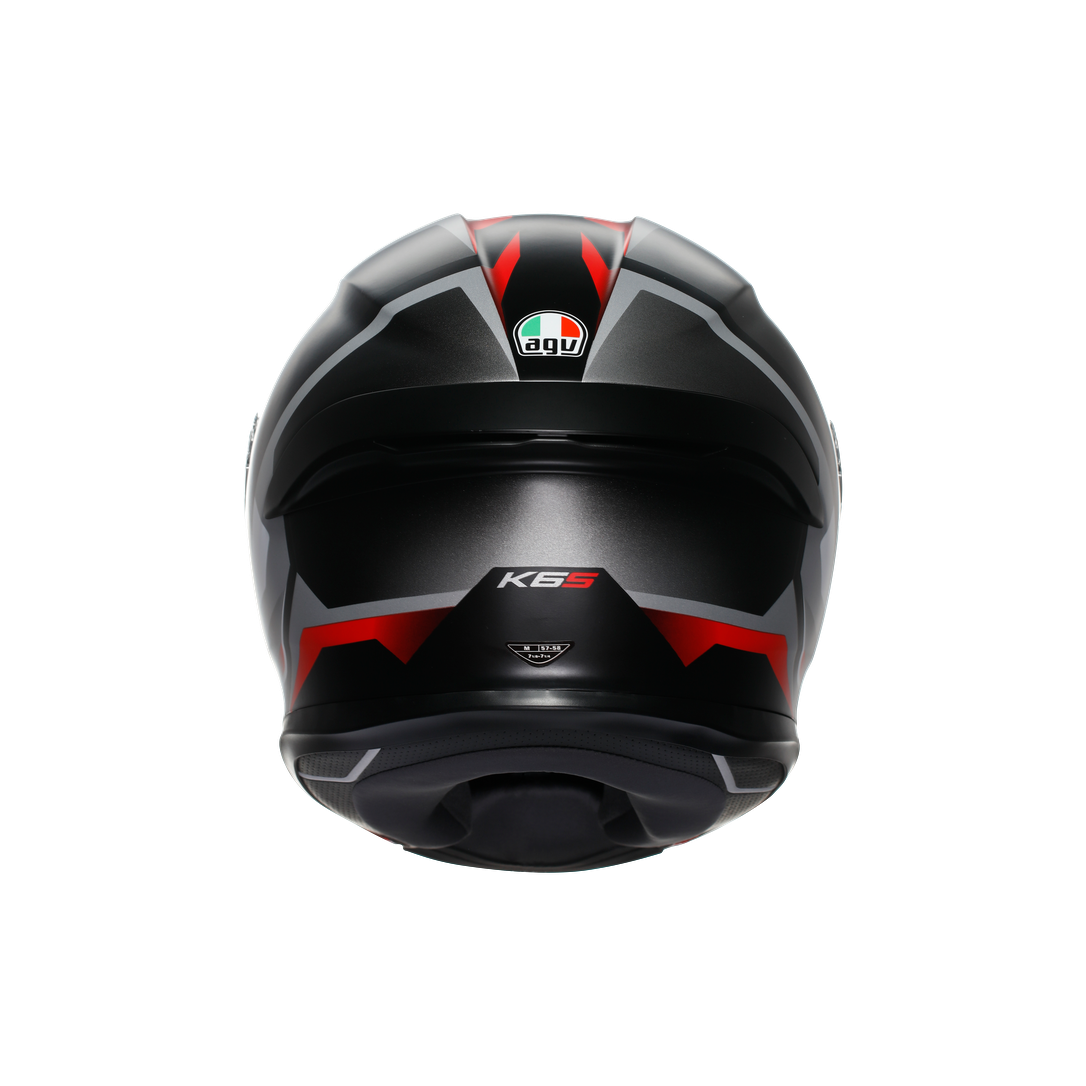 AGV KASK/K6 S E2206 MPLK KARVE MATT BLACK WHİTE RED CONFİGURATİON