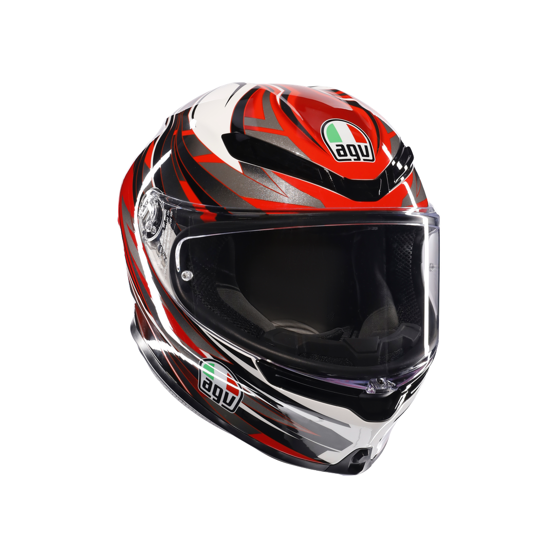 AGV KASK/K6 S E2206 MPLK REEVAL WHITE RED GREY M0165