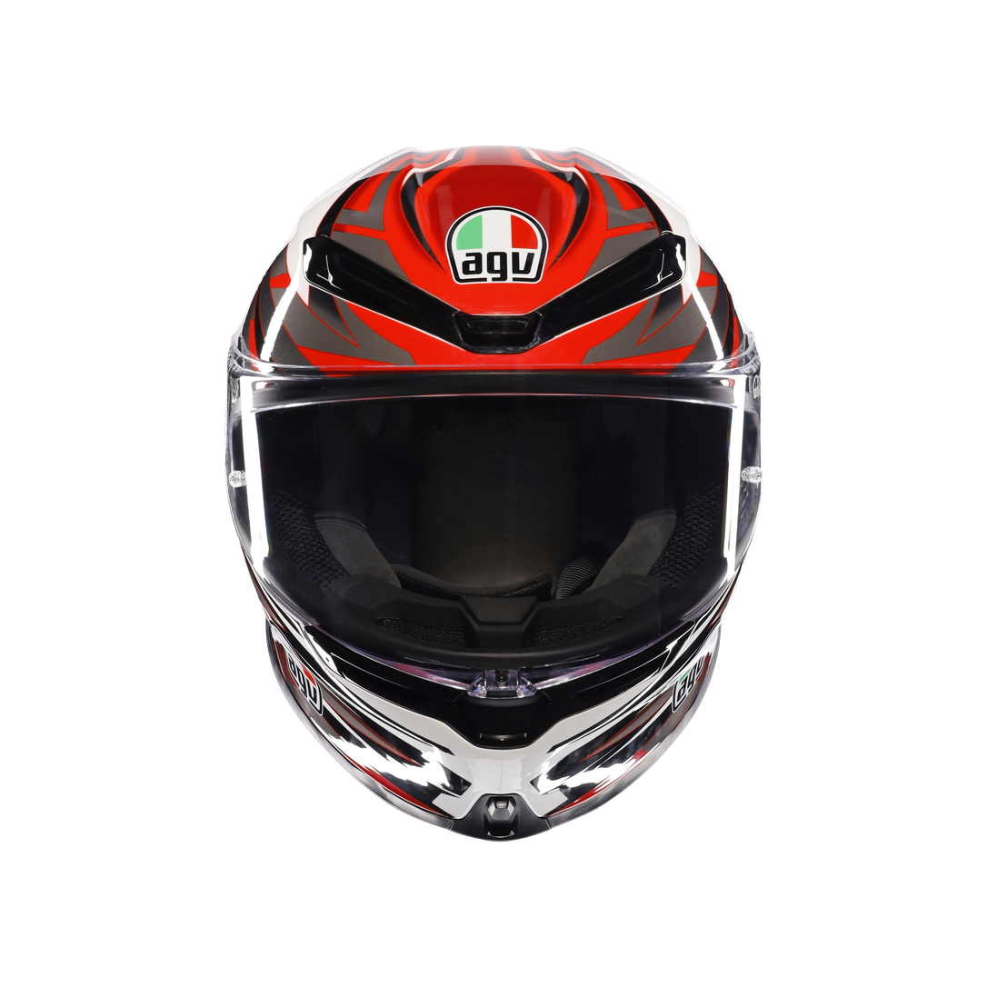 AGV KASK/K6 S E2206 MPLK REEVAL WHITE RED GREY M0165