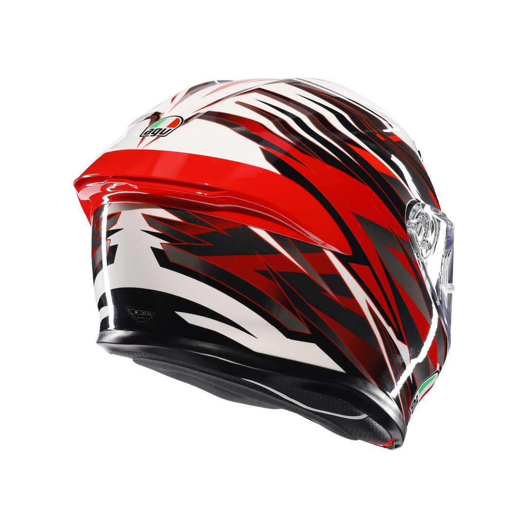AGV KASK/K6 S E2206 MPLK REEVAL WHITE RED GREY M0165