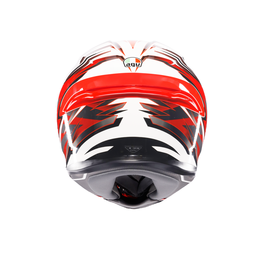 AGV KASK/K6 S E2206 MPLK REEVAL WHITE RED GREY M0165