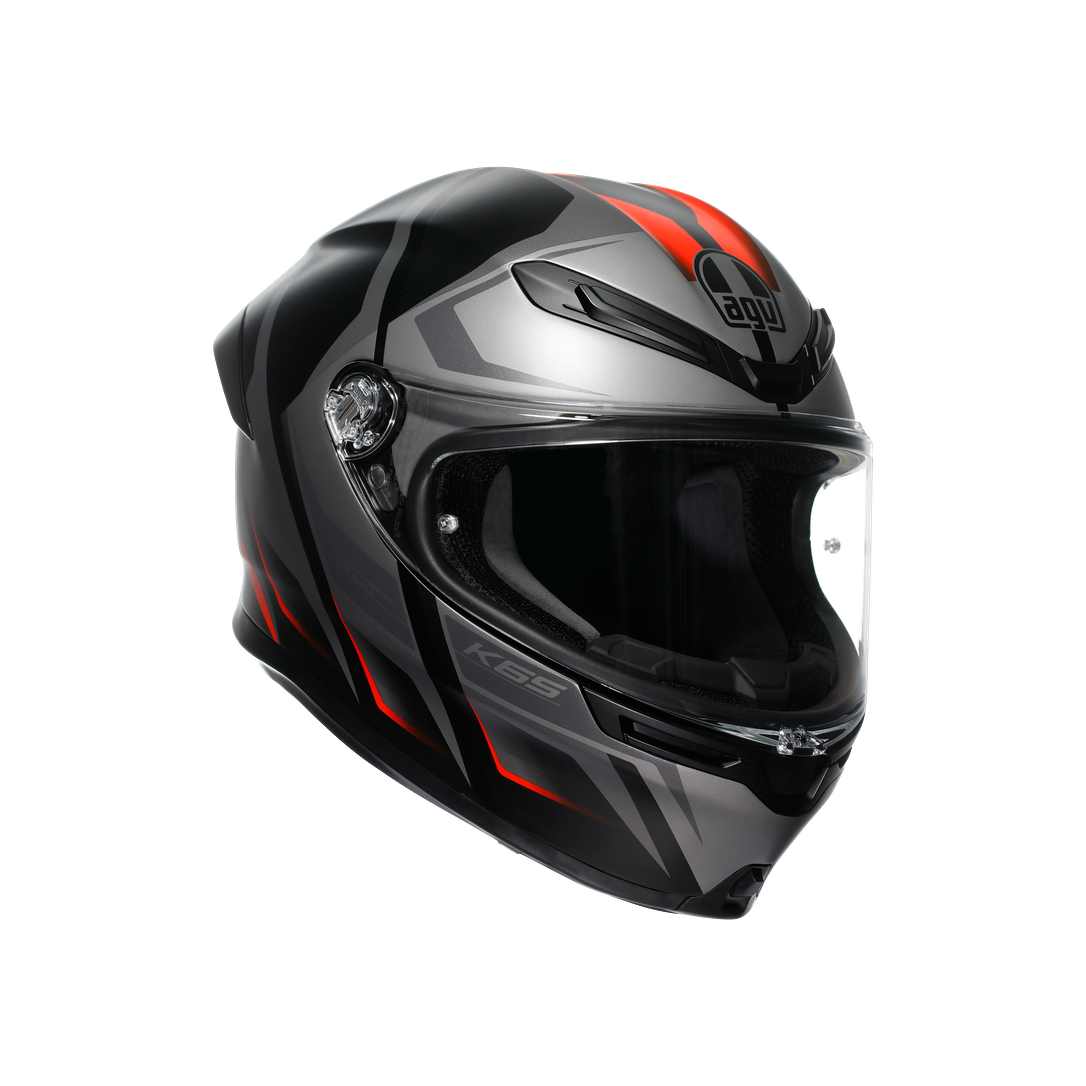 AGV KASK/K6 S MPLK KARVE MATT BLK GREY RED