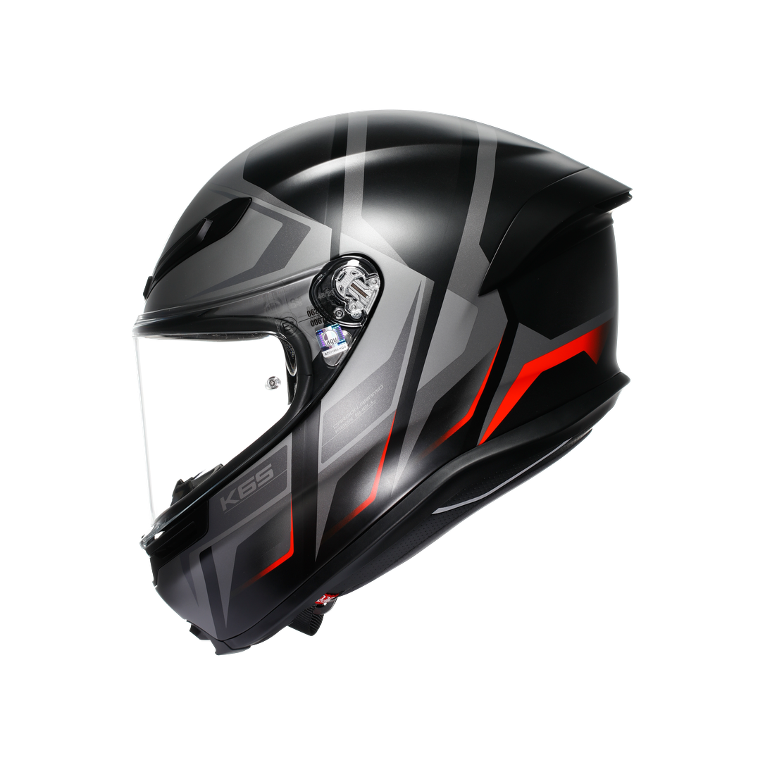 AGV KASK/K6 S MPLK KARVE MATT BLK GREY RED