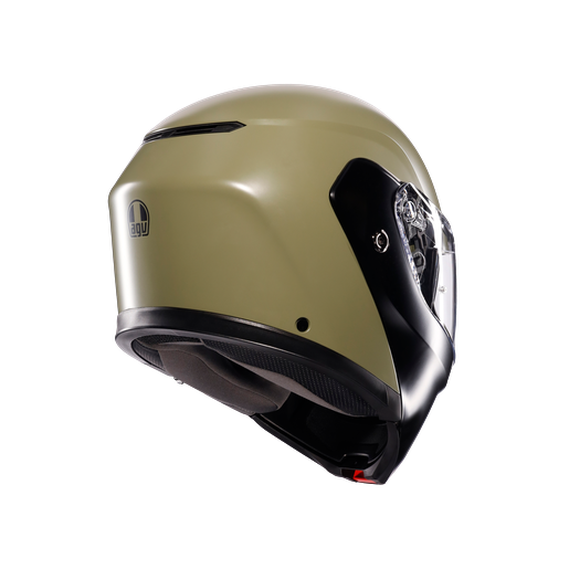 AGV KASK/STREETMODULAR E2206 MPLK MONO MATT GREEN/BLACK