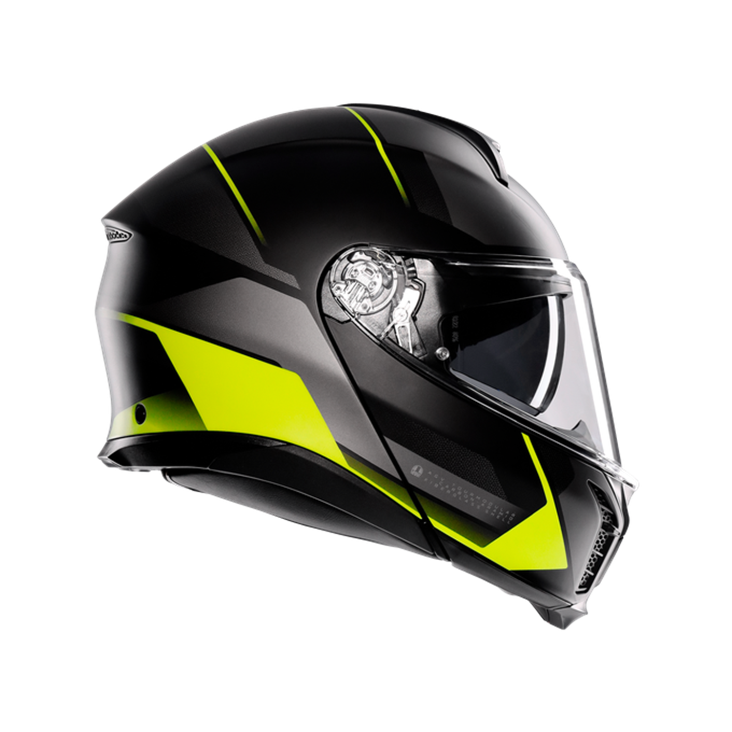 AGV KASK/TOURMODULAR MLT PERCEPTION MATT BLK YLW FLUO