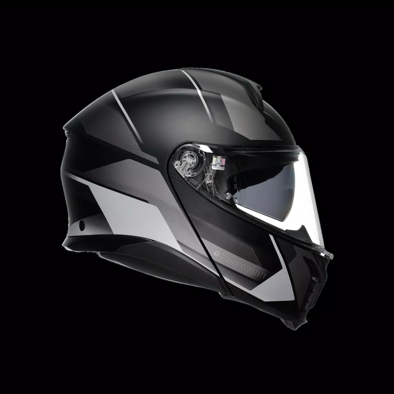 AGV KASK/TOURMODULAR MULTI MPLK PERCEPTION MATT BLACK SILVER
