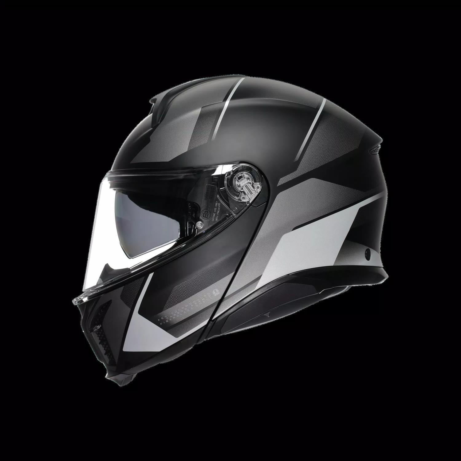 AGV KASK/TOURMODULAR MULTI MPLK PERCEPTION MATT BLACK SILVER