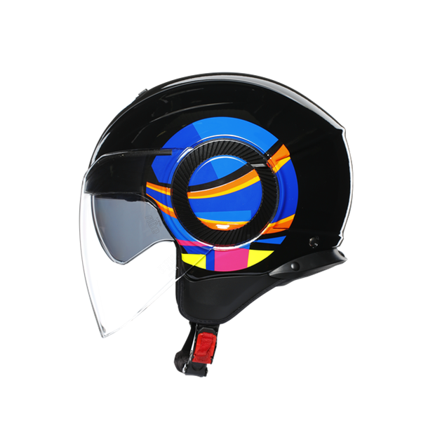Agv Orbyt Sun Moon Black Açık Kask