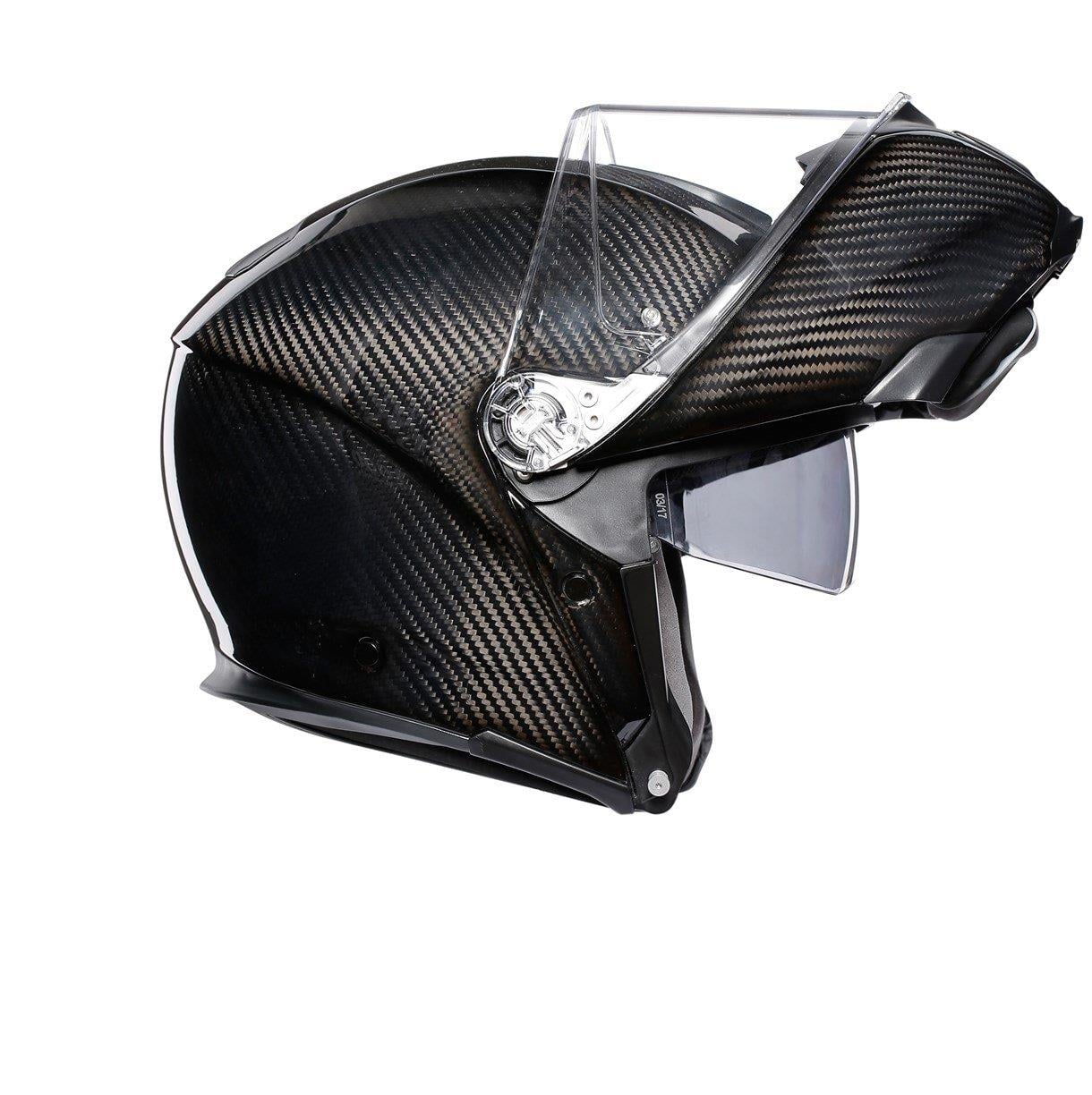Agv Sportmodular Solid Plk Glossy Carbon Çene Açilir Kask