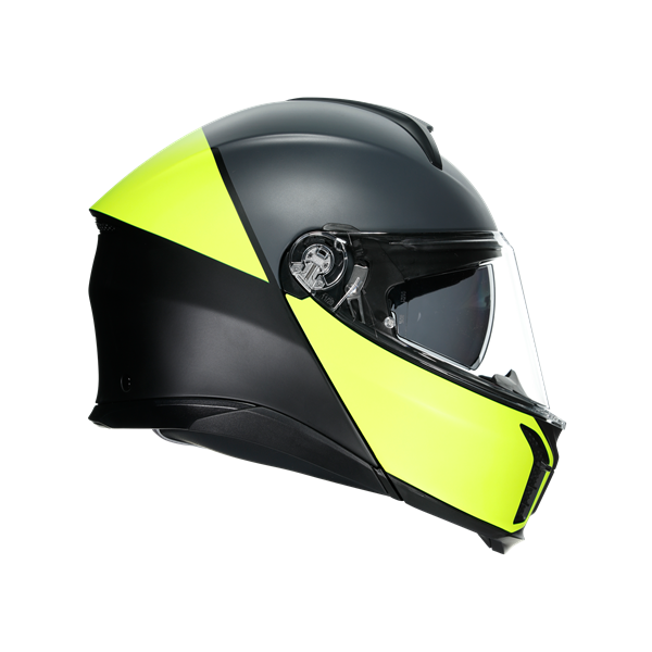 Agv Tourmodular Multi Balanca Matt Black Yellow Çene Açılır Kask