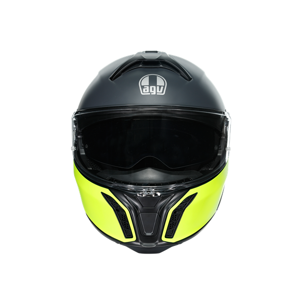 Agv Tourmodular Multi Balanca Matt Black Yellow Çene Açılır Kask