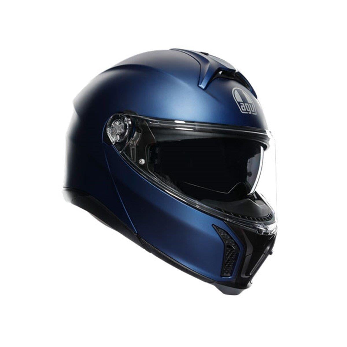 Agv Tourmodular Solid Mplk Galassia Blue Matt Çene Açılır Kask