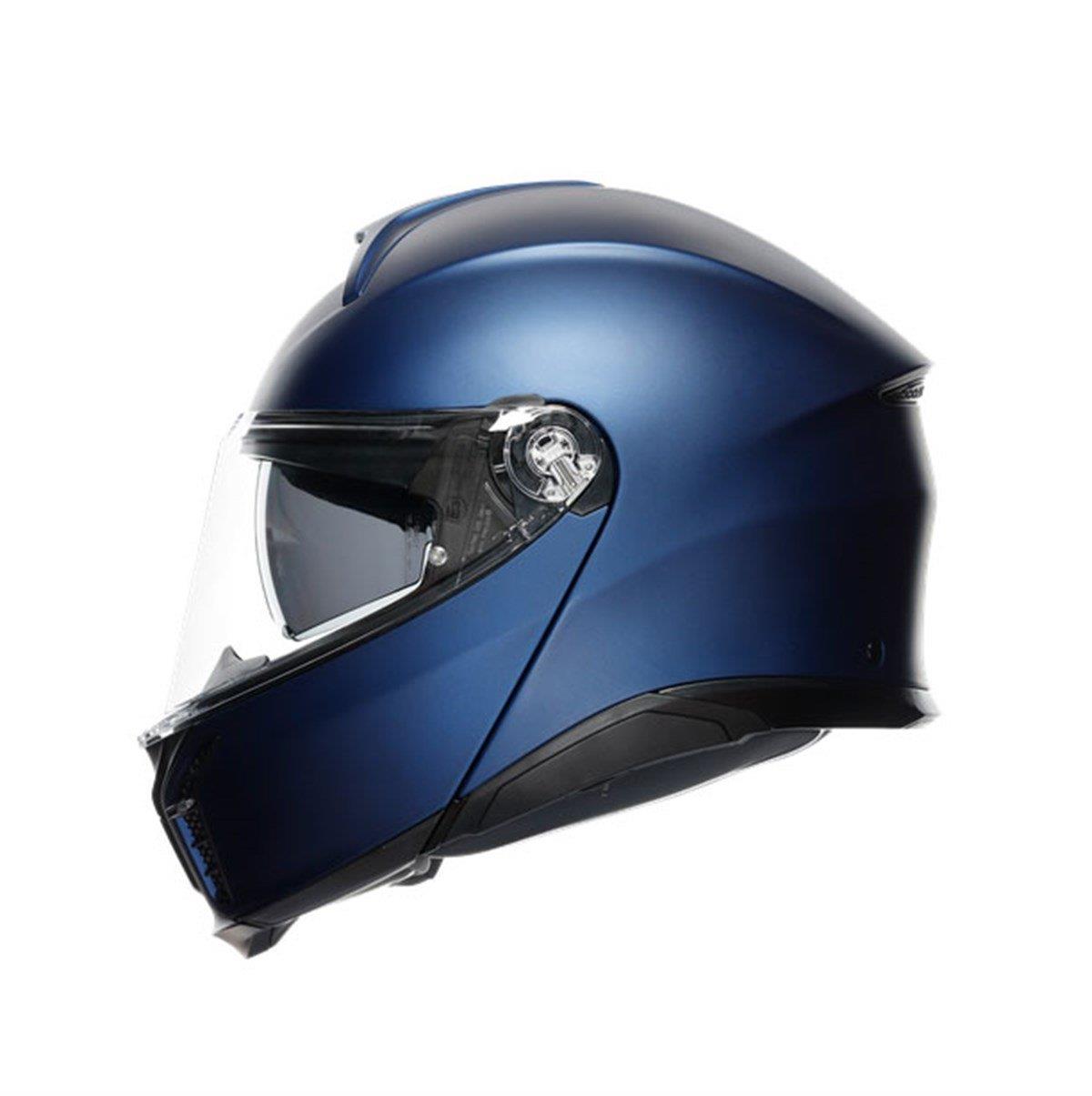 Agv Tourmodular Solid Mplk Galassia Blue Matt Çene Açılır Kask